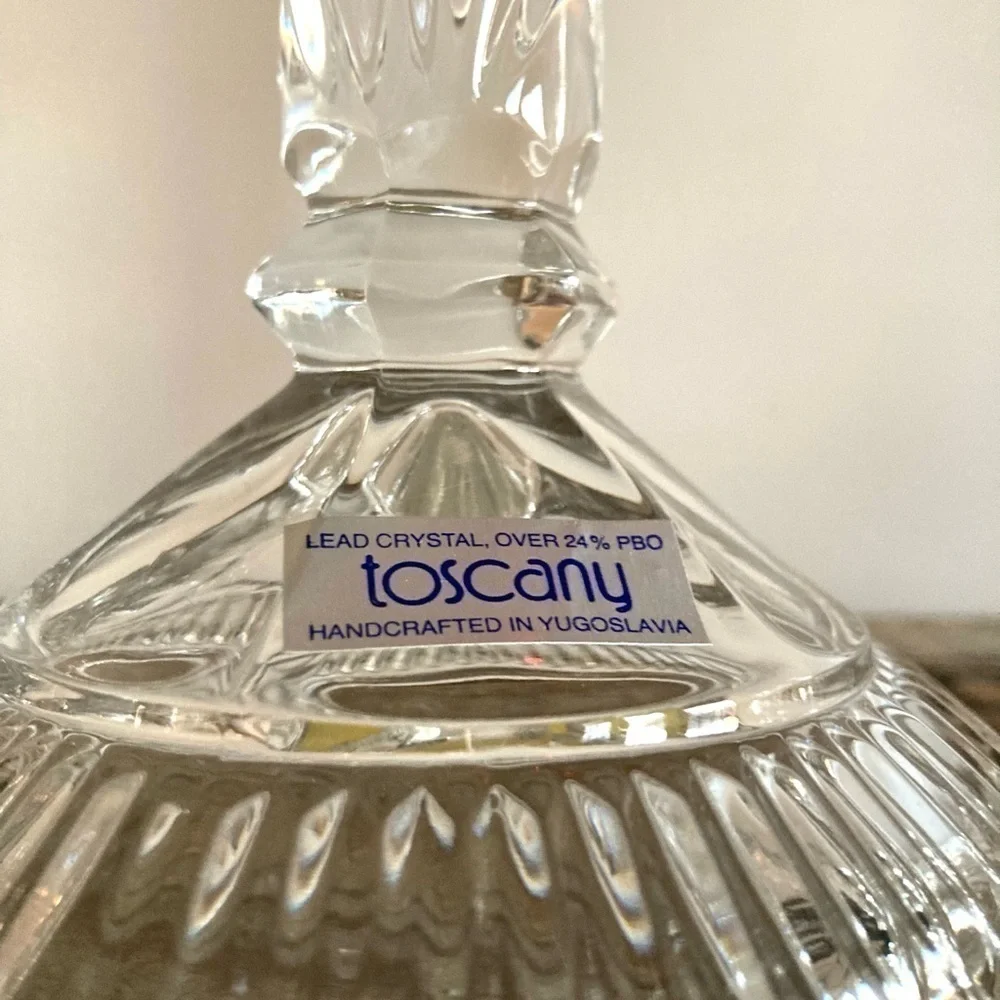 Toscany Crystal Candlestick set of 2